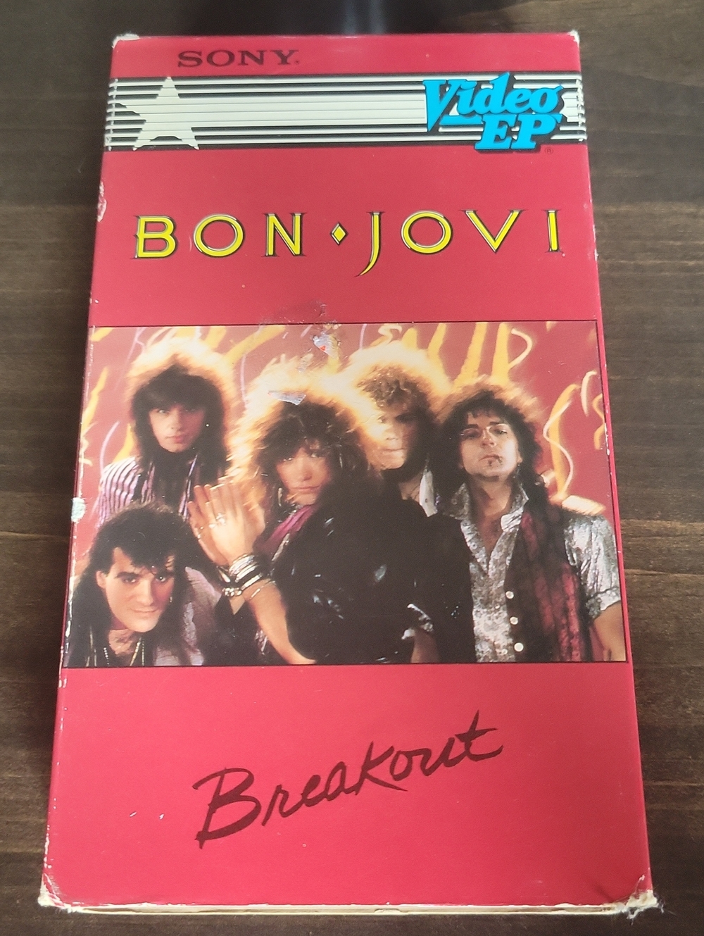 Sony Red Bon Jovi Breakout VHS Video EP Tape
